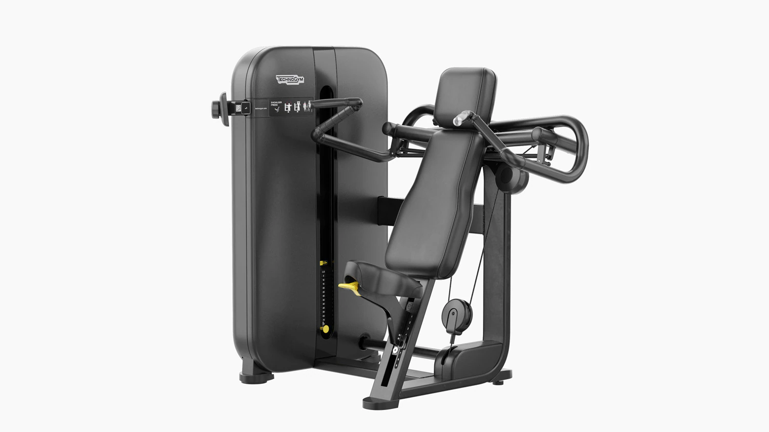 Technogym Artis Shoulder Press 3D Model .c4d .max .obj .3ds .fbx .stl .blend 