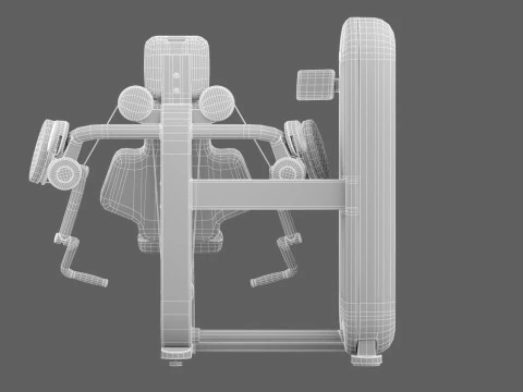 Technogym Artis Arm Curl 3D Model