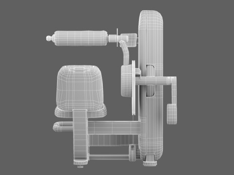 Technogym Artis Dolna część pleców Model 3D