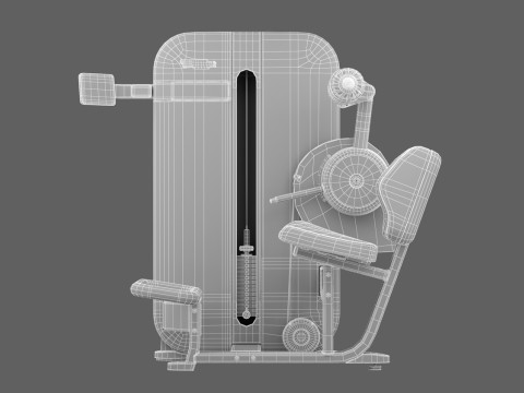 Technogym Artis Dolna część pleców Model 3D