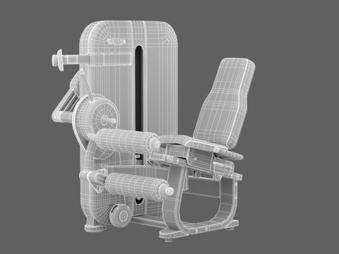 테크노짐 아티스 레그 컬 3D 모델
