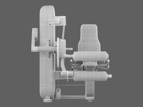 테크노짐 아티스 레그 컬 3D 모델