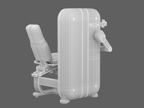 테크노짐 아티스 레그 컬 3D 모델