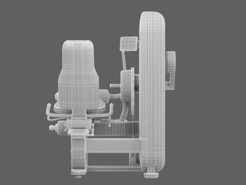 테크노짐 아티스 레그 컬 3D 모델