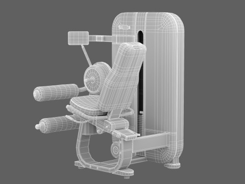 테크노짐 아티스 레그 컬 3D 모델
