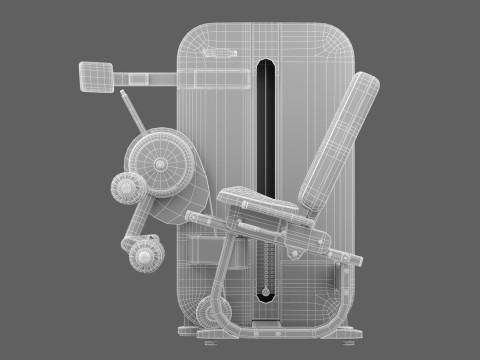 테크노짐 아티스 레그 컬 3D 모델