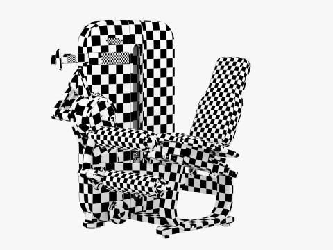 테크노짐 아티스 레그 컬 3D 모델