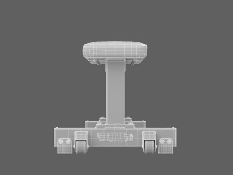 Technogym Flat Bench Pure 3D Model