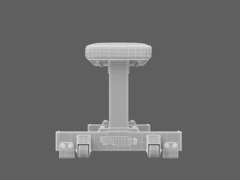 Technogym Flat Bench Pure 3D Model