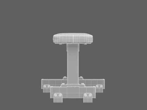 Technogym Flat Bench Pure 3D Model