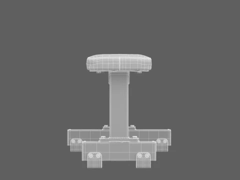Technogym Flat Bench Pure 3D Model