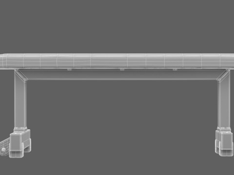Technogym Flat Bench Pure 3D Model