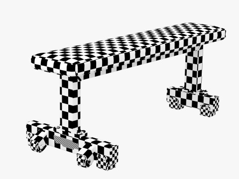 Technogym Flat Bench Pure 3D Model