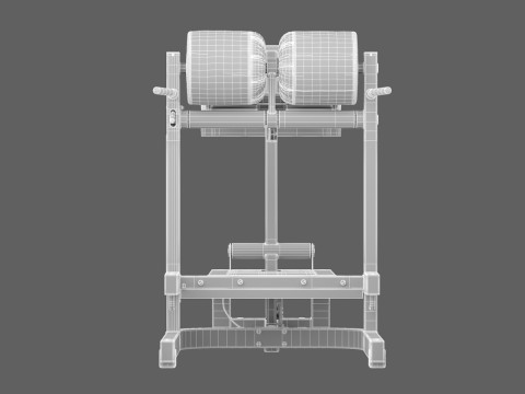 Banco Technogym GHD Puro Modelo 3D