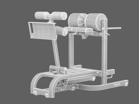 Banco Technogym GHD Puro Modelo 3D