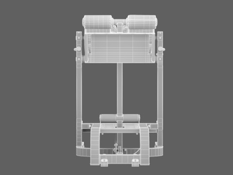 Banco Technogym GHD Puro Modelo 3D