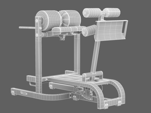 Banco Technogym GHD Puro Modelo 3D
