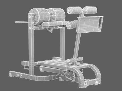 Technogym GHD Bench Pure 3D Model