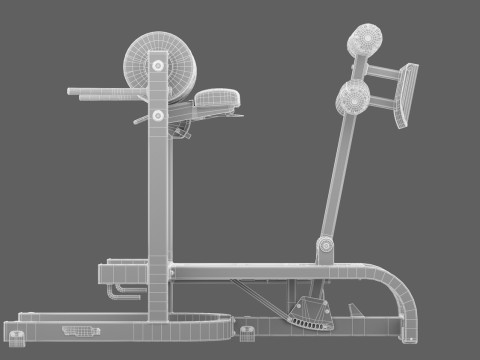 Banco Technogym GHD Puro Modelo 3D