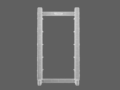 Technogym Barbell Rack Pure 3D Model