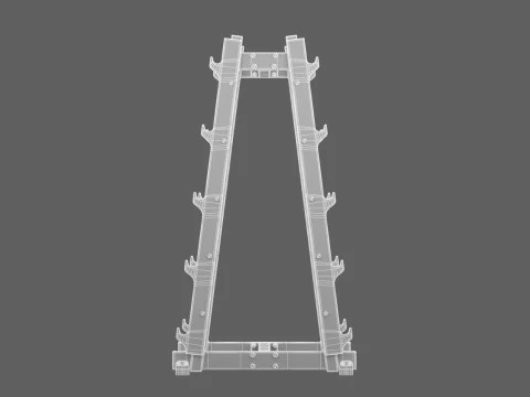 Technogym Barbell Rack Pure 3D Model