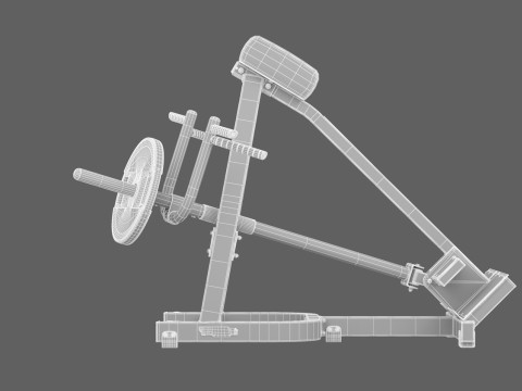 Barre Technogym T Row Pure Modèle 3D