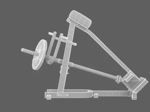 Technogym T Row Bar Pure 3D Model