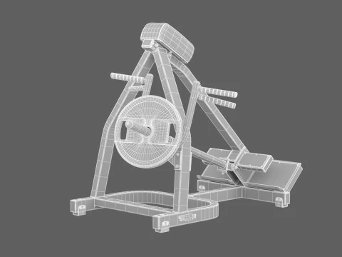 Technogym T Row Bar Pure 3D Model