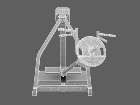 Technogym T Row Bar Pure 3D Model