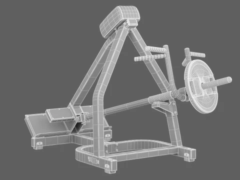 Technogym T Row Bar Pure 3D Model