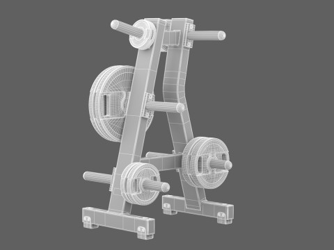 Stojak na dyski Technogym Pure Model 3D