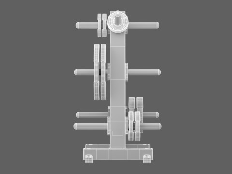 Stojak na dyski Technogym Pure Model 3D