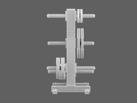 Stojak na dyski Technogym Pure Model 3D