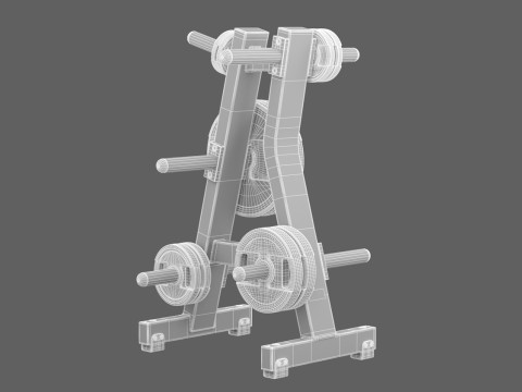 Stojak na dyski Technogym Pure Model 3D