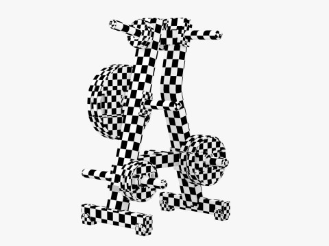 Stojak na dyski Technogym Pure Model 3D