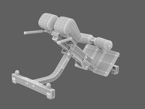 Panca per la zona lombare Technogym Pure Modello 3D