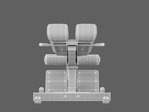 Panca per la zona lombare Technogym Pure Modello 3D