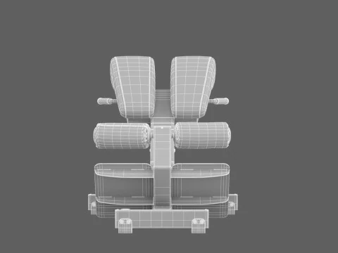 Technogym Lower Back Bench Pure 3D Model