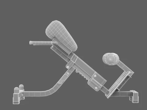 Technogym Lower Back Bench Pure 3D Model
