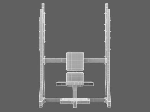 Banc Militaire Olympique Technogym Pure Modèle 3D