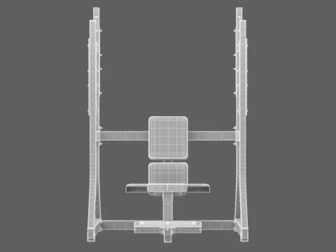 Technogym Olympic Military Bench Pure 3D Model