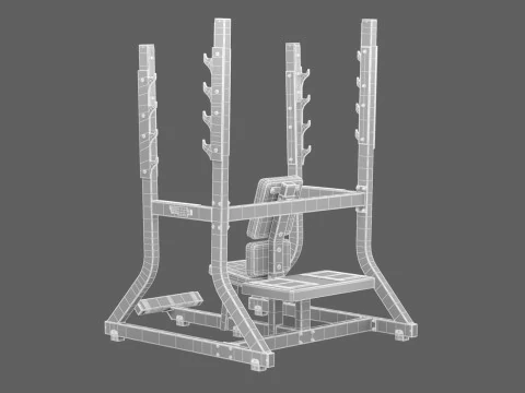 Technogym Olympic Military Bench Pure 3D Model