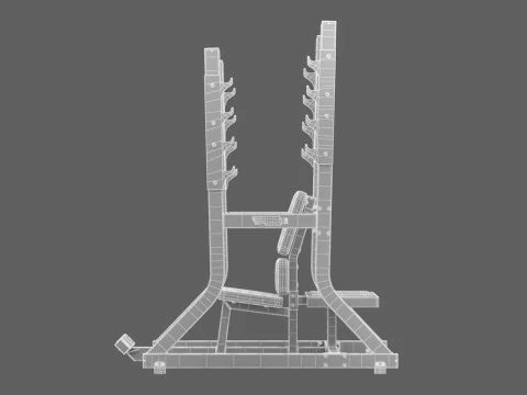Technogym Olympic Military Bench Pure 3D Model