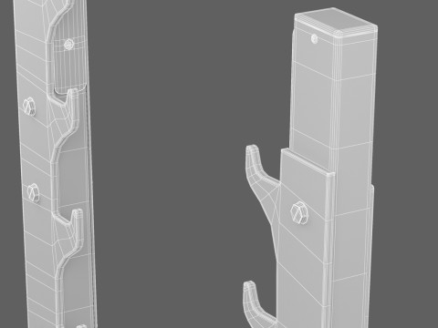 Banc Militaire Olympique Technogym Pure Modèle 3D