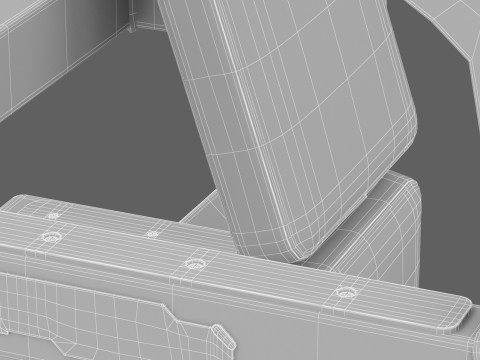 Banc Militaire Olympique Technogym Pure Modèle 3D