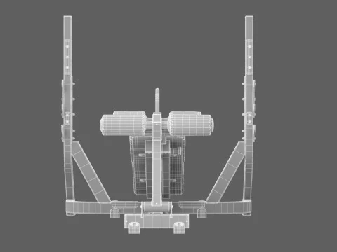 Technogym Olympic Declined Bench Pure 3D Model