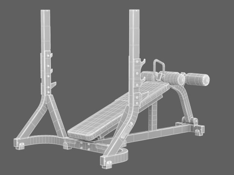 テクノジム オリンピック デクラインドベンチ ピュア 3Dモデル