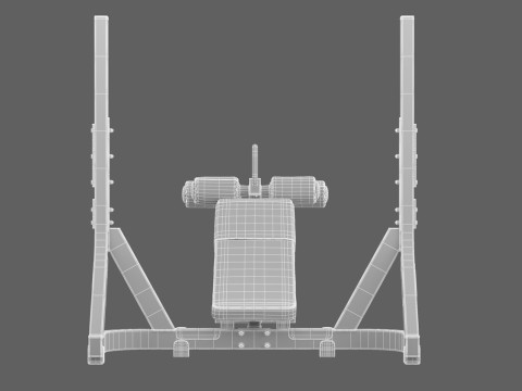 テクノジム オリンピック デクラインドベンチ ピュア 3Dモデル