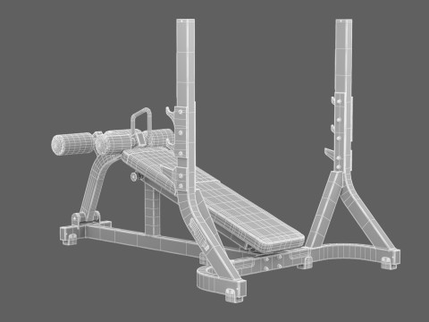 テクノジム オリンピック デクラインドベンチ ピュア 3Dモデル