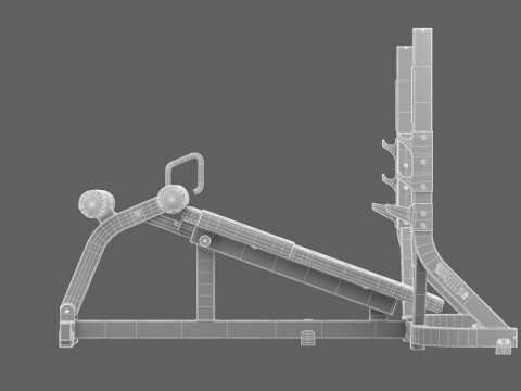 テクノジム オリンピック デクラインドベンチ ピュア 3Dモデル